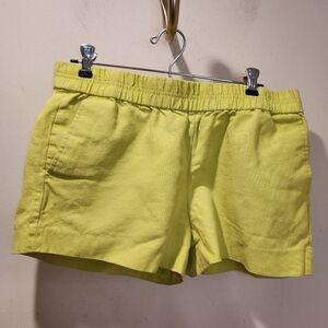 J. CREW cotton Neon pull on Elastic Waist shorts size 8